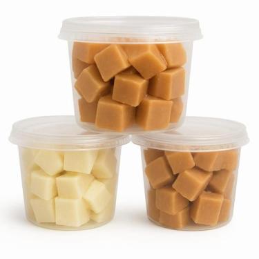 Imagem de kit 3 doce leite Tropical cubos 1 Puto, 1 Coco, 1 Café - 400g