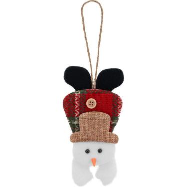 Imagem de Kit 18 Enfeite Árvore Natal Pendente Boneco De Neve 17m