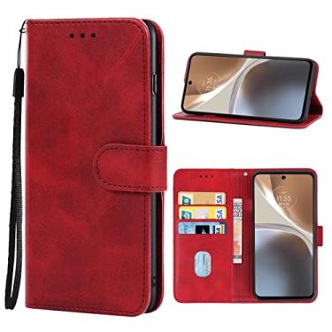 Imagem de Para Motorola Moto G32 Case de telefone de couro