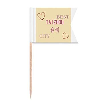 Imagem de Coastal Center Taichou Placa de palito, bandeiras de identificação para bolo de festa, placa de queijo, comida