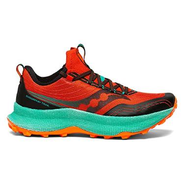 Imagem de Saucony Tênis masculino Endorphin Trail Health Care Professional, EscarlatePreto, 8.5
