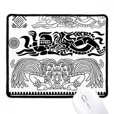 Imagem de Tapete de borracha para jogos com estampa de arte abstrata do antigo Egito