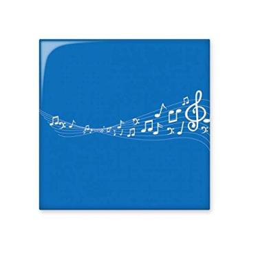 Imagem de Terweavg 5-le Staff Azulejo de cerâmica azul brilhante para banheiro Cozinha Parede