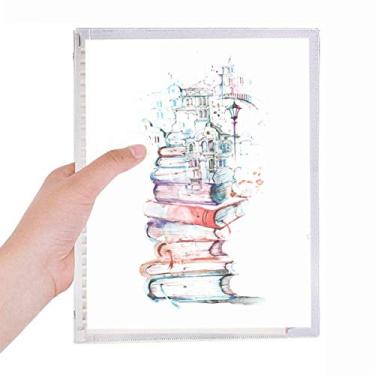 Imagem de Caderno de aquarela Books Building Street com folhas soltas e diário recarregável