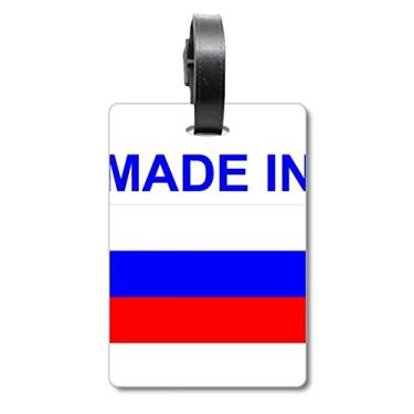 Imagem de Made in Russia Country Love Mala de Bagagem Etiqueta Etiqueta de Bagagem Etiqueta de Scutcheon