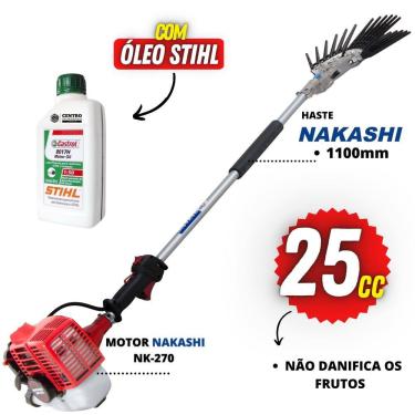 Imagem de Derriçadeira Profissional Nakashi DD2L270N com Haste 1100mm Motor NK-270 25cc 2T e Kit...