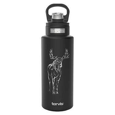 Imagem de Tervis Moose on The Loose Engraved on Onyx Shadow Triple Walled Insulated Tumbler, 947 g Wide Mouth Bottle, Stainless Steel