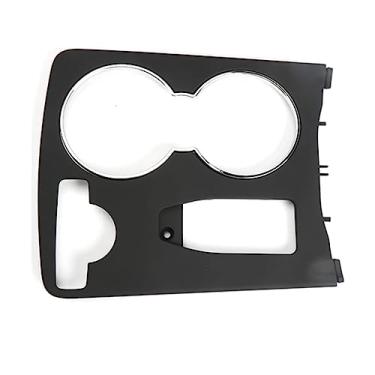 Imagem de TOTMOX Tampa de acabamento do suporte do copo do console central compatível com Mercedes-Benz C180 C200 C230 C250 C280 C300 C350 C63 E250 E300 E350 E500 E550, fibra de carbono preta