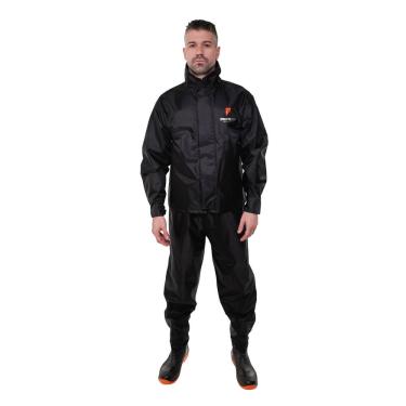 Imagem de Conjunto Motociclista Emborrachado Masculino Urban Preto Pioneira