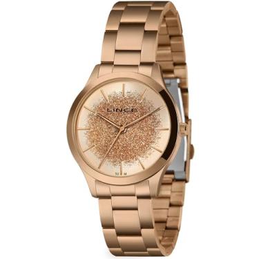 Imagem de Relógio LINCE feminino analógico glitter rosê LRR4774L38 R1RX