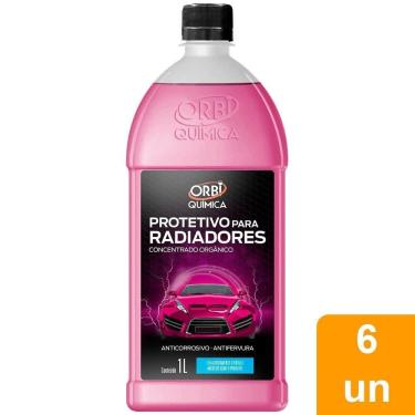 Imagem de Aditivo Radiador Orbi Protetivo Orgânico Rosa 1 Litro - Embalagem com 6 Unidades