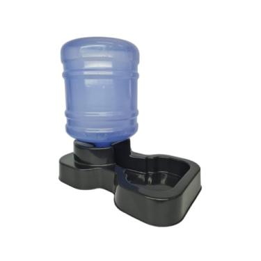 Imagem de Bebedouro Pet Automático Grande Porte Com Bombona Galão de 10 Litros Cães e Gatos (Preto)