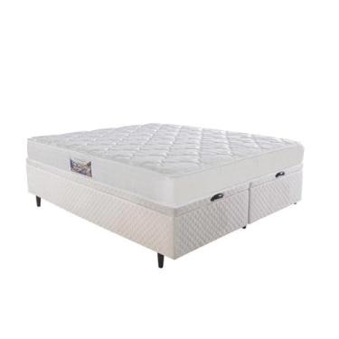 Imagem de Cama Box Baú King Herval New, Espuma D45, 71x193x203 cm
