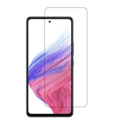 Imagem de UPONEW [Pacote com 2] Protetor de tela de vidro temperado de alta transparência para Samsung Galaxy A53 5G