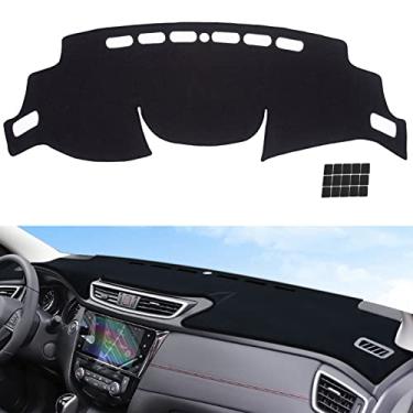 Imagem de KEYOOG Capa de painel para painel de instrumentos adequada para Ni-ssan 2022-2017 Rogue Sport /2020-2014 Rogue (sem modelos HUD), tapete de painel de carro tapete antirreflexo, protetor solar