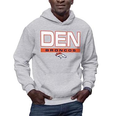 Imagem de Hybrid Sports NFL - Denver Broncos - City Block - Moletom com capuz masculino e feminino - tamanho médio