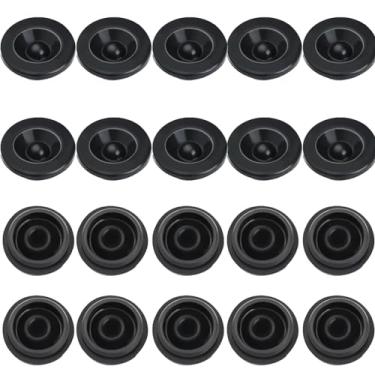 Imagem de Klmnduo 20 plugues de graxa de borracha para tampa de poeira do eixo do reboque, tampas de poeira do rolamento do cubo tampa de graxa do copo central da roda para a maioria dos 2000 a 1,587 kg reboque