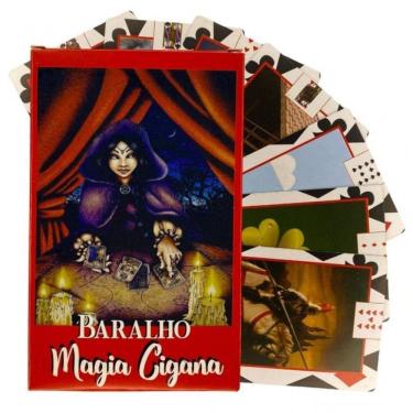 Imagem de Baralho Tarot Oráculo Deck Cigano Jogo De Cartas - Selecione