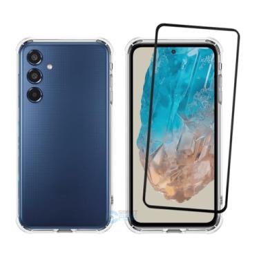 Imagem de Kit Capa Capinha Anti-Impacto Premium Transparente + Película de Vidro 3D para Samsung Galaxy M35