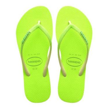 Imagem de Chinelo Feminino Havaianas Neon Com Brilho Glitter Primavera / Verão