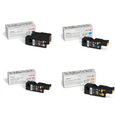 Imagem de Kit 4x Toner Xerox  6000 6010 6015 Original I BK+C+Y+M