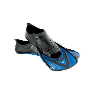 Imagem de Training Gear Microfin Nadadeiras, Masculino e Feminino, Preto/Azul, 36-37