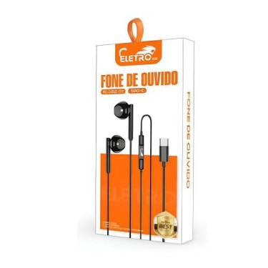 Imagem de Fone De Ouvido Type C Com Microfone Eletromex EL-1410-TY - Element, Pr