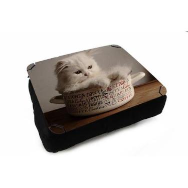 Imagem de Almofada Bandeja para Notebook Laptop Gatos Cat Felino - Deluzz, Persa