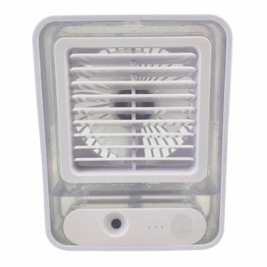 Imagem de Ventilador Umidificador Agua 3 Velocidades Touch USB LED Verao Calor C