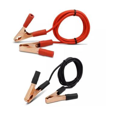 Imagem de Cabo Auxiliar De Partida 100 Ampares 12V Garras Jacaré Para Chupetas P