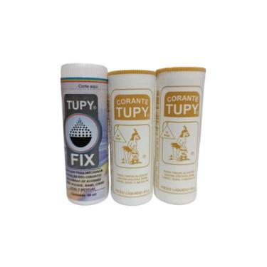 Imagem de Kit 2 Corantes Tintura Várias Cores 45g + 1 Fixador Tupy Fix, Bege