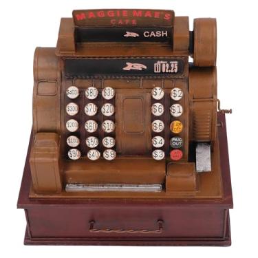 Imagem de Caixa Registradora Vintage, Adereços de Arte de Ferro, Ornamento Decorativo, Alívio de Estresse, Caixa Registradora Vintage, Modelo de Decoração para Escritório e Casa