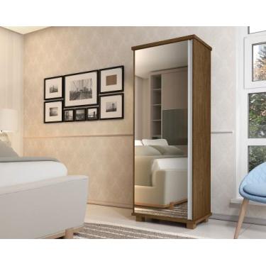 Imagem de Armario multiuso com espelho quarto casal cor malbec - Luapa