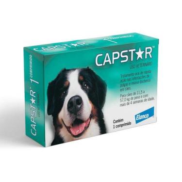 Imagem de Antipulgas Elanco Capstar 57mg para Cães de 11 a 57kg - 1 Comprimido -