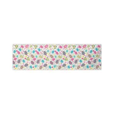 Imagem de Trilho Caminho de Mesa Páscoa Coelho Colorido - MUMUDECOR, OVOS PINK /