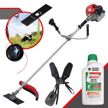 Imagem de Roçadeira Aparador de Grama À Gasolina Anmax CG430P-TB 43cc 2HP 9.000rpm Motor 2T Robus...