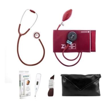 Imagem de Kit Academico Para Enfermagem Conjunto Bic + Garrote + Termometro