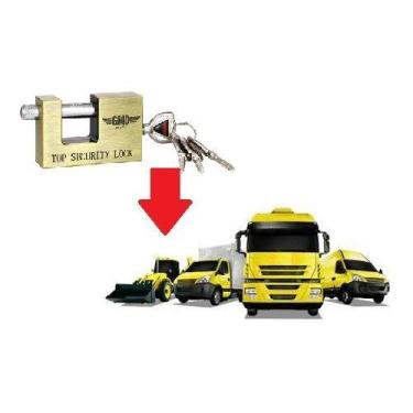 Imagem de Cadeado Importado de Alta Segurança para estepe 90mm - GMDBRAZIL