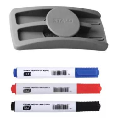 Imagem de Kit 3 Canetas Para Quadro Branco Lousa Com Apagador - Like