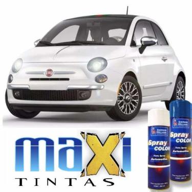 Imagem de Spray automotivo branco caldo fiat + spray verniz 300ml - Sherwin Will