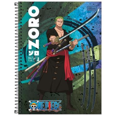 Imagem de Caderno One Piece Capa Dura Espiral 80F 1 Matéria Escolar