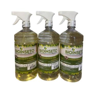 Imagem de Mata inseto inseticida sbp bioinseto biodegradável - kit 3l - BIOPLUS
