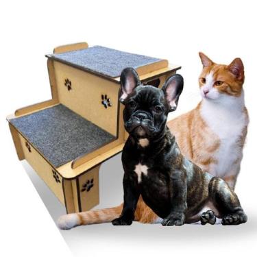 Imagem de Escada Pet Cachorro Gato Coelho 02 Degraus Antiderrapante - Artpical