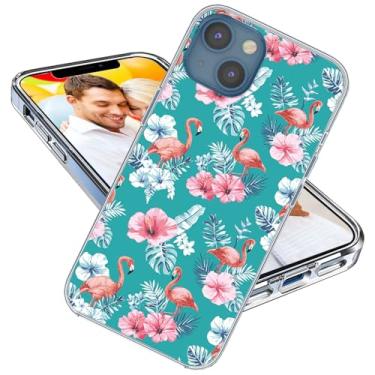 Imagem de ARTIOSIT Capa para iPhone 14, capa para iPhone 13, capa protetora completa à prova de choque fina de borracha TPU macia transparente para meninas e mulheres iPhone 14/13, desenho animado fofo menina