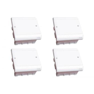 Imagem de Kit C/4 - Caixa Passagem Pvc Perlex Embutir 15X15X08   3904