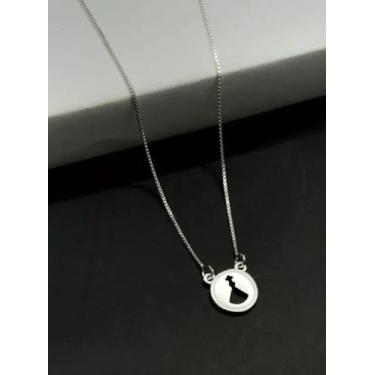 Imagem de Cordão Feminino Vazado Cruz - 100% Prata 950 - ToJoia18k