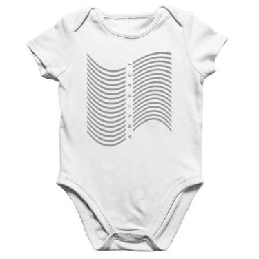 Imagem de Body Bebê Algodão Abstract Waves - Foca na Moda, Branco, P