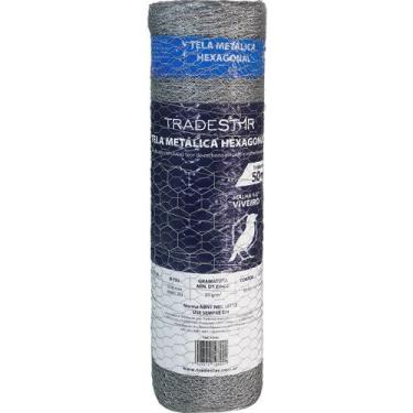 Imagem de Tela Metálica Hexagonal P/ Viveiro BWG-26 60CMX50M Tradestar