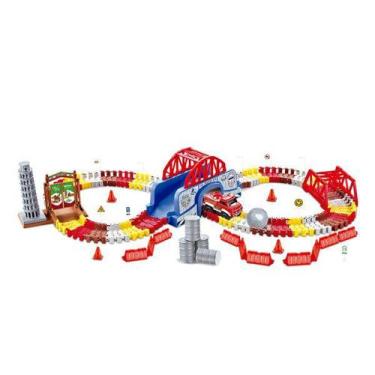 Imagem de Pista Bombeiro Track com Túnel com Acessórios 157 peças  - DM Toys