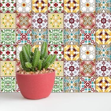 Imagem de Adesivo de Azulejo Valência 20x20 cm com 72un - Quartinhos